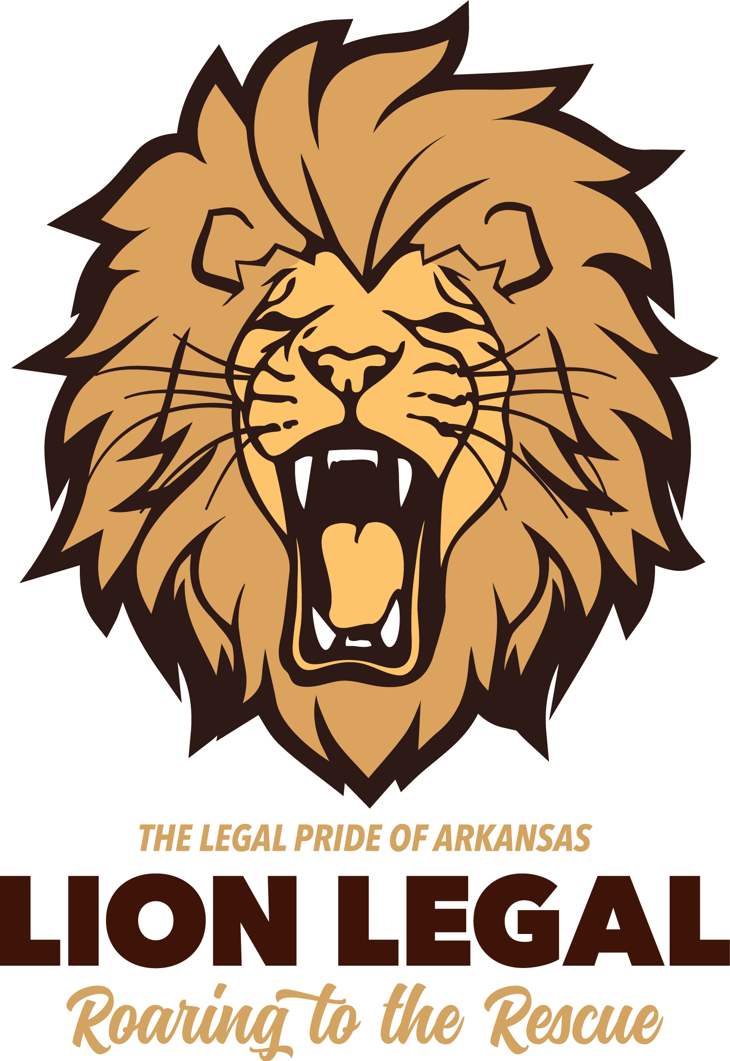 This is the logo of Lion Legal Services, the Law Firm for Working Arkansans.